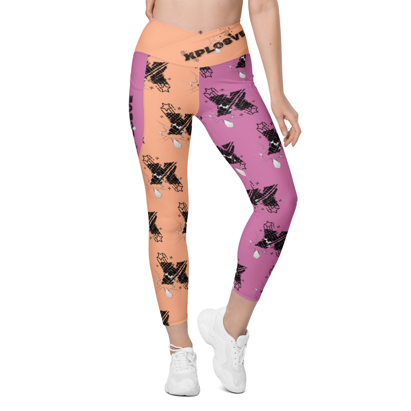 XPLOSIVE Cottoncandy Crossover leggings w/ pockets