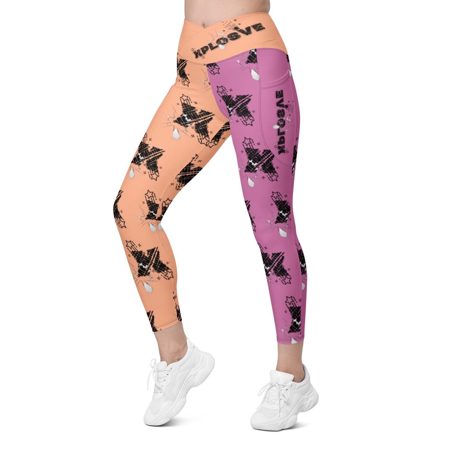 XPLOSIVE Cottoncandy Crossover leggings w/ pockets