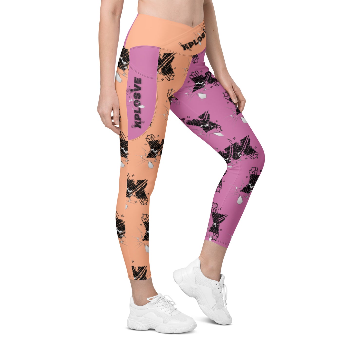 XPLOSIVE Cottoncandy Crossover leggings w/ pockets