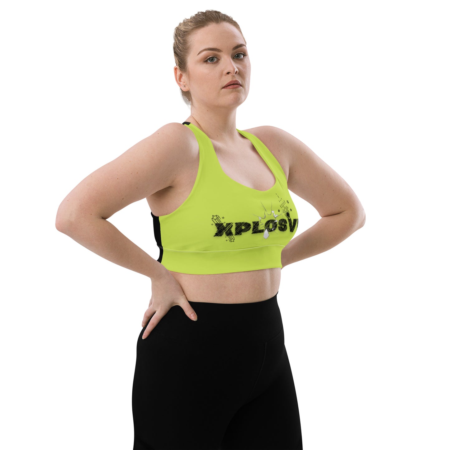 XPLOSIVE 2-Tone sports bra (Lime)