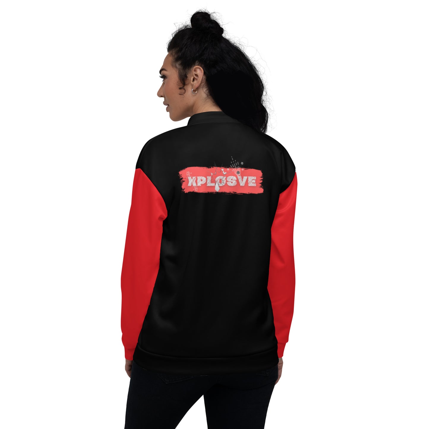 XPLOSIVE Red/Inverse Unisex Bomber Jacket