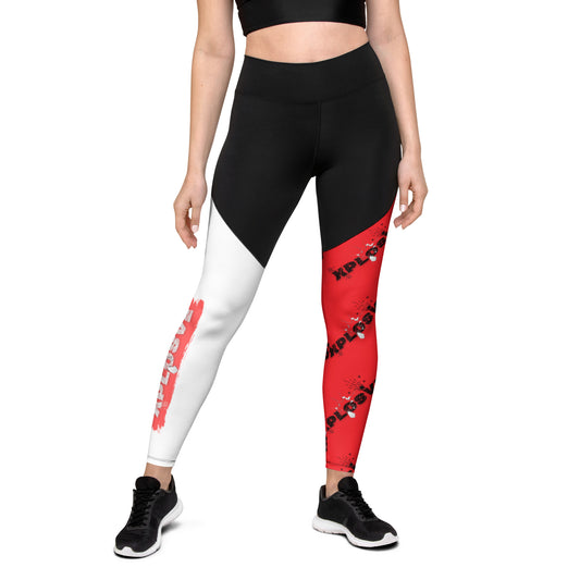 XPLOSIVE R/W/B Multi-pattern Leggings