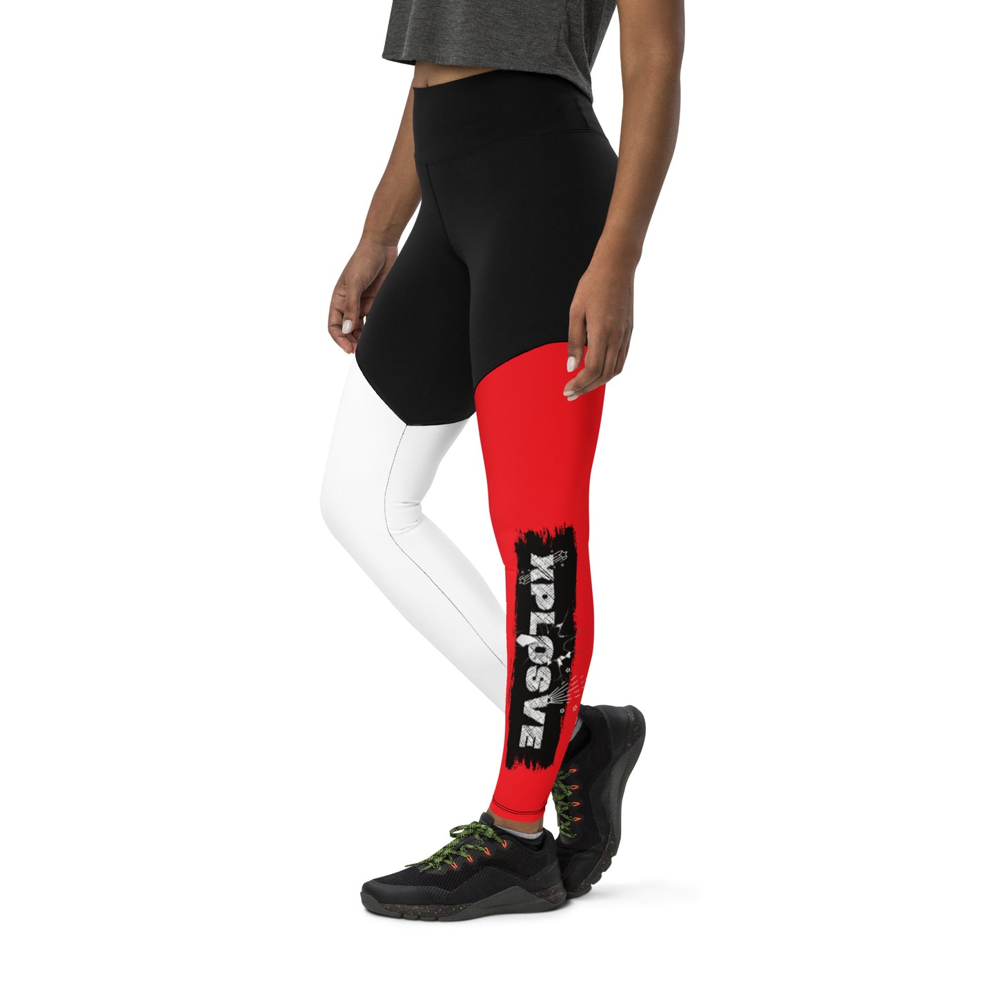 XPLOSIVE Red/Blk Backsplash Leggings