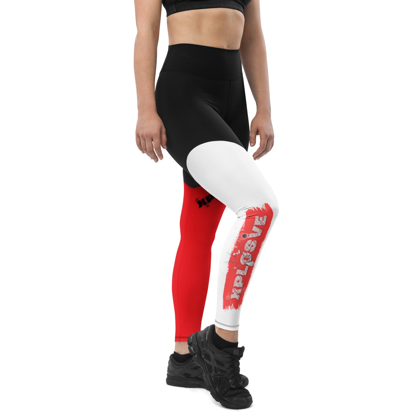 XPLOSIVE R/W/Bl Multi-logo Leggings